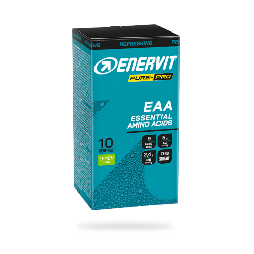 Aminokwasy egzogenne Enervit PURE PRO EAA Cytryna Bez cukru Vegan 10x10g
