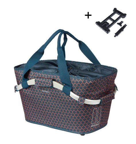 Kosz tylny na bagażnik Basil Flair Carry All Rear Basket MIK 22L Wodoodporna Navy