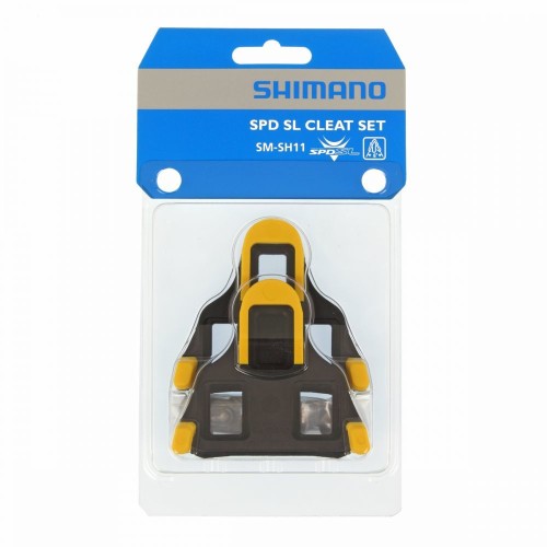 Zestaw bloków bloki szosowe Shimano SPD-SL SM-SH11 żółte