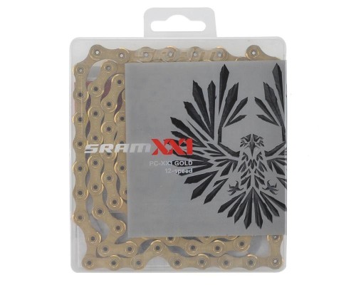 Łańcuch SRAM PC XX1 Eagle Gold 126 ogniw Power Lock 12 rz