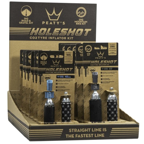 Pompka Peatys Holeshot CO2 Tyre Inflator - Road and Gravel 16G