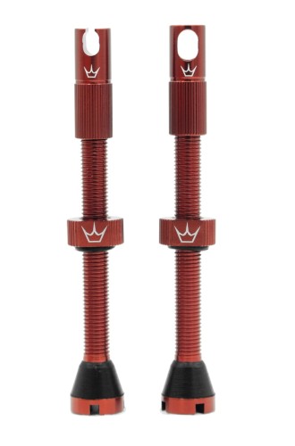 Zestaw wentyli Peatys X Chris King (MK2) Tubeless Valves Red czerwone 60mm