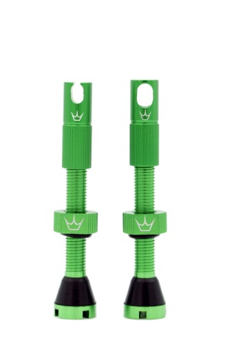 Zestaw wentyli Peatys X Chris King (MK2) Tubeless Valves Emerald zielone 42mm