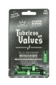 Zestaw wentyli Peatys X Chris King (MK2) Tubeless Valves Emerald zielone 42mm