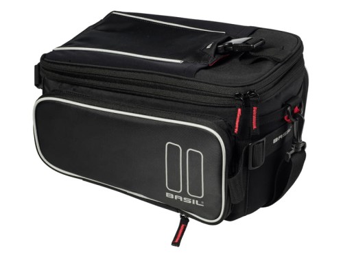 Torba na bagażnik Basil Sport Design Trunkbag wodoodporny poliester 7-12L czarna limonka