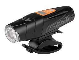 Lampka przednia Force Stogie 900 lm USB czarna