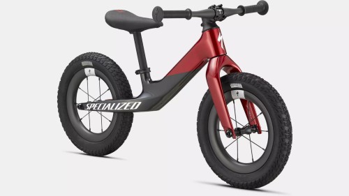 Rowerek biegowy Specialized Hotwalk Carbon 12 Gloss Red Tint Over Flake Silver Base / Carbon / White W/ Gold Pearl