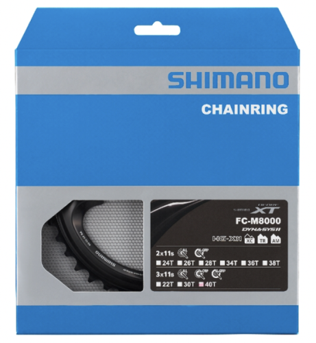Tarcza zębatka Shimano Deore XT 40T do FC-M8000-3 3x11rz