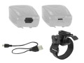Lampka przednia Force Stream 400LM USB czarna