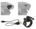 Lampka przednia Force Cass 300LM USB czarna