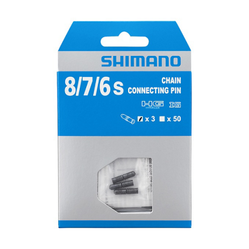 3x Sworzeń łączący do łańcucha Shimano 6/7/8-rzędowego czarny