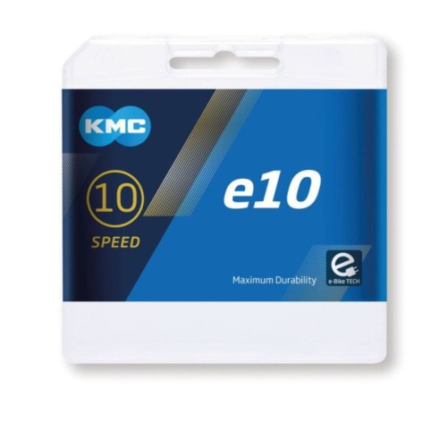 Łańcuch KMC E10 elektryk 122 ogniwa srebrny