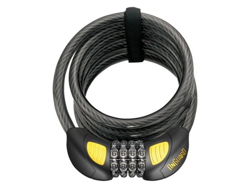 Zapięcie rowerowe Ooguard Doberman 8031GLO Linka 12mmx185cm Szyfr